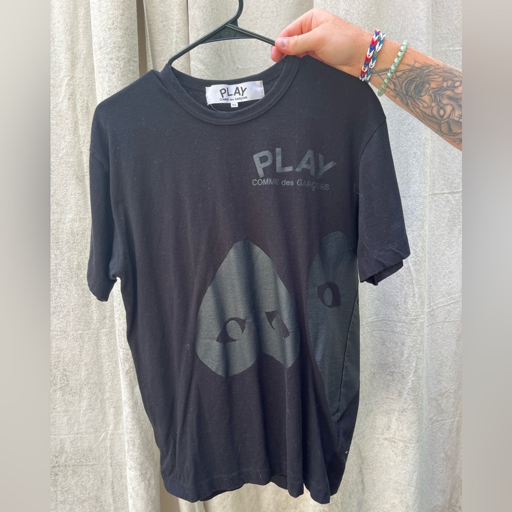PLAY T-shirt Size:XL Black